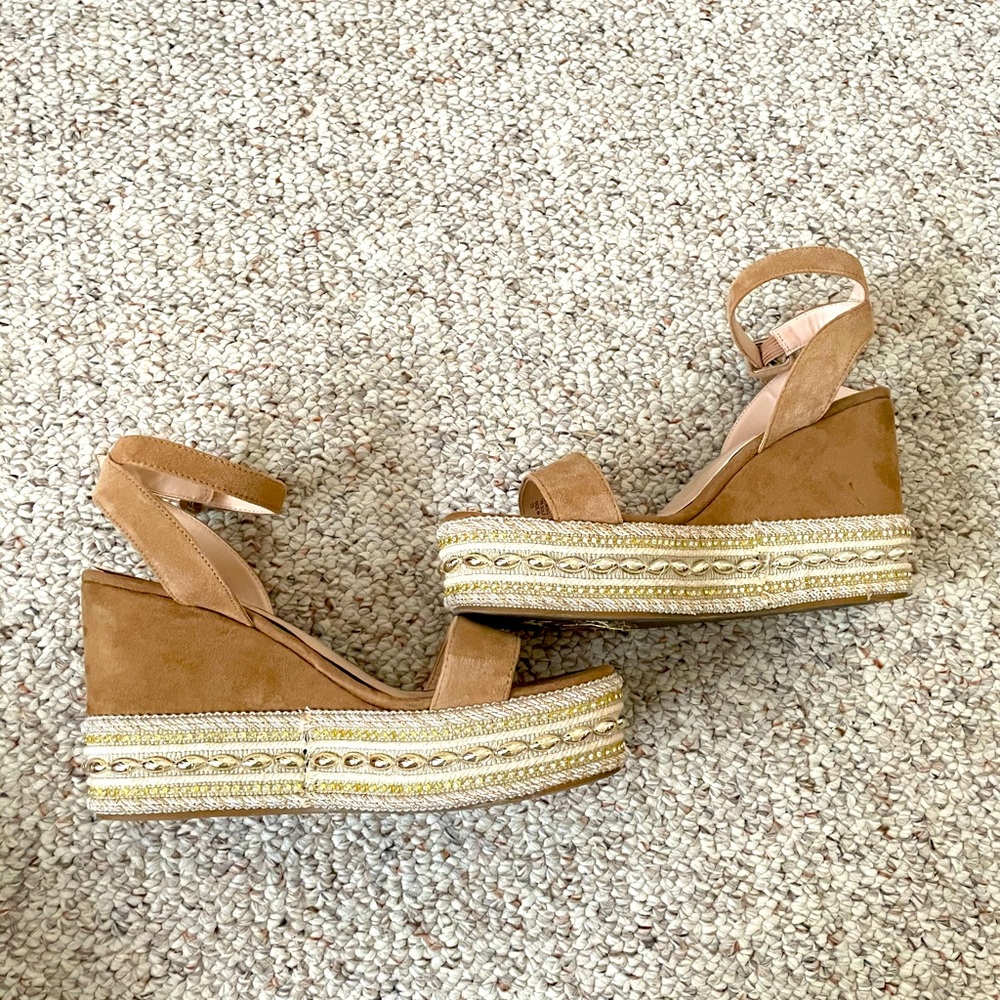 Steve Madden Platform Beaded Espadrille Sandals - Picture 4 of 4